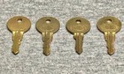 125 Assorted Original Brass  seeburg  Wall Box Keys   Code By Lock Code Number