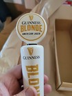 Guinness Blonde Beer Harp Ceramic Tap Handle Bar Pub Man Cave Game Room New 