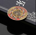 Guard Card Protector Coin Chip Metal Poker Gold Plated   Round Plastic Case