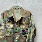 Military Jacket Mens Small Green Brown Camouflage 8415-01 Field Usaf Air Force 1