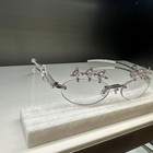 The Diamond Frameless Eyelash Spectacle Frame In The Jewelry Series Is Trendy