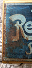Vintage Double Sided Metal The Rexall Store 19 1 2  Wide Garage Find