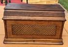 Antique 1895 Singer Treadle Sewing Machine Wood Coffin Top Cover