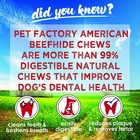 Pet Factory American Beefhide 5  Twist Sticks Dog Chew Treats - Natural Flavor