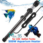 Aquarium Heater 500w Anti-explosion Submersible For Tropical Fish Tank 105 Gall