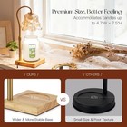 Candeldo Flower Gold Candle Warmer Lamp With Timer  Height Adjustable  Wax Melt