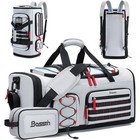 Expandable Gym Bag W  Shoe Compartment Travel Duffle Backpack Men Women New