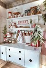 Table Flocked Christmas Tree Small Fake Decoration Pine Desktop Trees Ornament