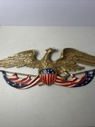 Vintage 1958 Whitehall Metal Studios Patriotic American Eagle Wall Plaque Decor
