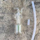 4  Mini Glass Hookah Water Pipe Bong Shisha Smoking Tobacco  two Hoses   Bowl