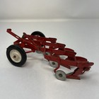 1 16 Tru Scale Pressed Steel Red Toy Hay Baler   4 Bottom Plow Lot As Is