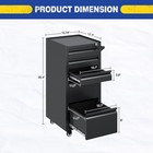Stani 5-drawer Tool Cabinet  Metal  Lockable  For Garage  Warehouse  Workshop 