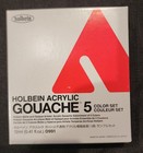 Holbein Artist Acrylic Gouache Primary 5 Tubes Mixing Colors Set D991
