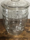 Authentic Planters Peanuts Glass Barrel Store Jar Original Paint Made In Usa
