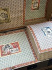 Antique Dome-top Steamer Trunk Wood metal 32x18x22 W  Tray   Lining