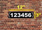 Home Address Sign Aluminum 3  X 12  Custom Personalized House Number Plaque