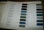 1940 Cadillac   Lasalle La Salle Dupont Car Auto Paint Chips Booklet -good
