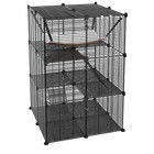 Versatile Indoor Outdoor Cat Enclosure In Sturdy Material With Cozy Hammock
