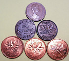 Canada Cent Varieties - Kings George V And Vl  Queen Elizabeth X 3   Centennial