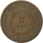 1864 Large Motto Two Cent Piece Vg Very Good 2c Coin