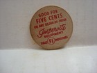 Impervite Equipment Falls  f1  Industries Vintage Wooden Nickel