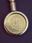 Israel 5 Coin Keychain Metal Belt Chain Detachable Keyring Silver gold