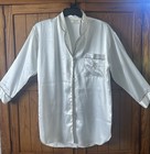 Vintage Victorias Secret White Satin Button-front Sleepshirt  Small