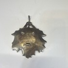 Brass Vintage Virginia Metalcrafters Brass Sugar Maple Leaf Trinket Tray 1950