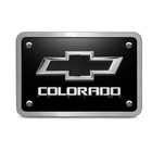 Chevrolet Colorado 3d Black Logo Black Billet Aluminum 2  Hitch Cover