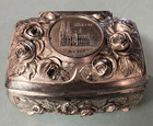 Vintage Metal Souvenir Trinket   Jewelry Box - Embossed Image Cologne Cathedral