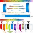 1200pcs Plastic Paper Wristbands For Events Neon Color Wrist Bands Concert Party