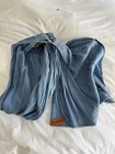 Wildbird Wild Bird Ring Sling Baby Carrier Wrap 100  Linen Blue 