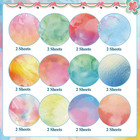 24 Sheets Watercolor Scrapbook Paper 12x12  Double Sided Watercolor Cardstock St