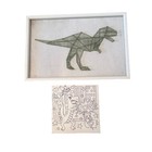  Dinosaur Kids   String Art Along With Dinosaur Canvas To Be Painted Wall Hange 