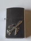 Vintage 1950 s-60 s Pan American Flip Top Lighter - Pan Am Boeing 707 Idealine