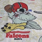 Vintage 1980s Nfl Huddles Mascot Pillowcases Set Of 2 Bears  Eagles  Steelers