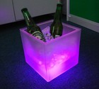 Square Ice Bucket For Drinks - Kitchen Bar Accessories Ice Cube Container Led