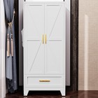 Elegro 71  Metal Wardrobe Cabinet  armoire Wardrobe Closet For Bedroom laundry