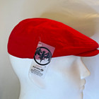 Vintage Bacardi Rum Bacardi Gras Flat Cap Red With Snap - New