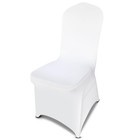 100 Pcs White Stretch Chair Covers - Premium Spandex Slipcovers For Weddings  Pa