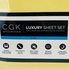 Cgk Unlimited Luxury Bed Sheet Set King Size Yellow Deep Pockets Double Elastic