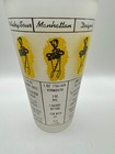 Vintage Glass Cocktail Mixed Drink Recipe Shaker Bar Mixer