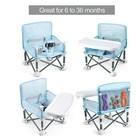 Portable Travel Booster Seat With Tray  Folding Baby Seat Booster High Chair    