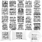 20 Sheets Sarcastic Quotes Iron On Transfers For T-shirts  Funny Dtf Transfers