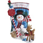 Santa Stop Here Stocking Felt Applique Kit 18  Long