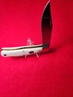 Moore Maker Usa  5106 Lb Single Blade Lockback Large Trapper Knife Genuine Bone