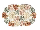 Doily Boutique Table Runner  Dresser Scarf  Or Doily With Fall Cutwork Leaves
