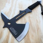 15  Tactical Tomahawk Throwing Hatchet Axe Fixed Blade Survival Knife W  Sheath