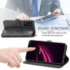 For T-mobile Revvl 6 Pro   6 5g Shockproof Leather Card Holder Wallet Flip Case