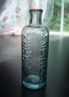 Antique Early Johnson s American Anodyne Liniment Rolled Lip  Whittle Med Bottle